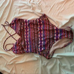Strappy, aztec baithing suit